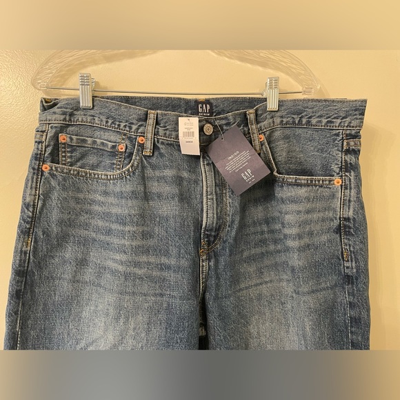 GAP Denim Indigo Mid Rise Relaxed Jeans - Picture 7 of 7